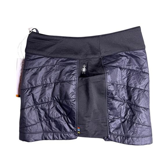 Smartwool Smartloft Skirt Merino Wool Womens Extra Small Black Quilted Pull On - Picture 8 of 12